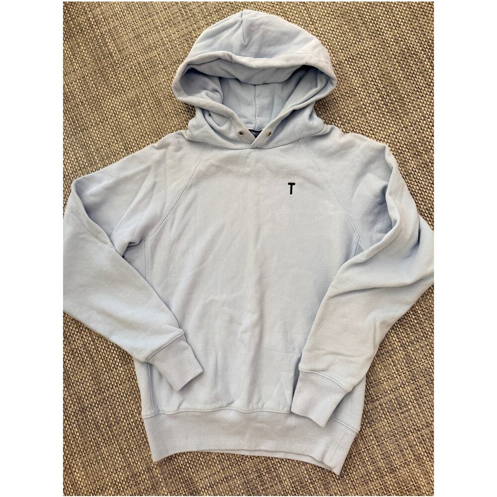 THAKOON 100% Cotton T Logo L/S Hoodie Sweater Sweatshirt XS Active Lounge Casual